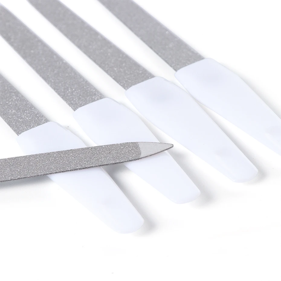 Пилки для ногтей из нержавеющей стали долговечные шлифовальные буферы