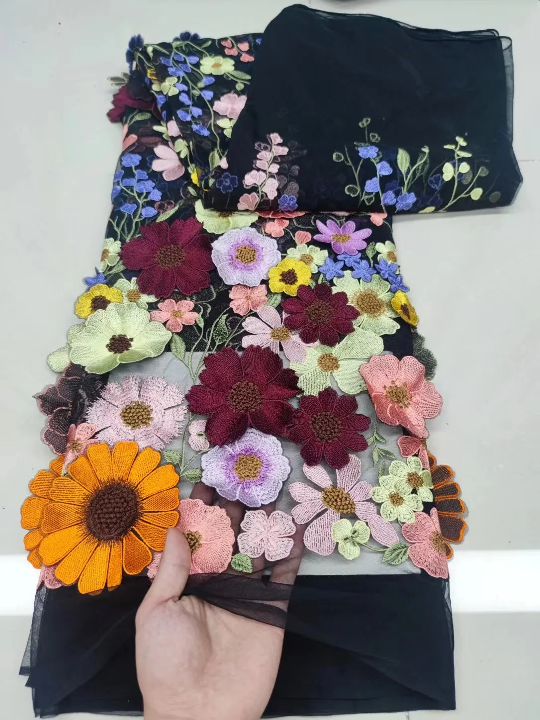 Новая модель одежды африканская кружевная ткань 2021 Высокое качество 3D большой