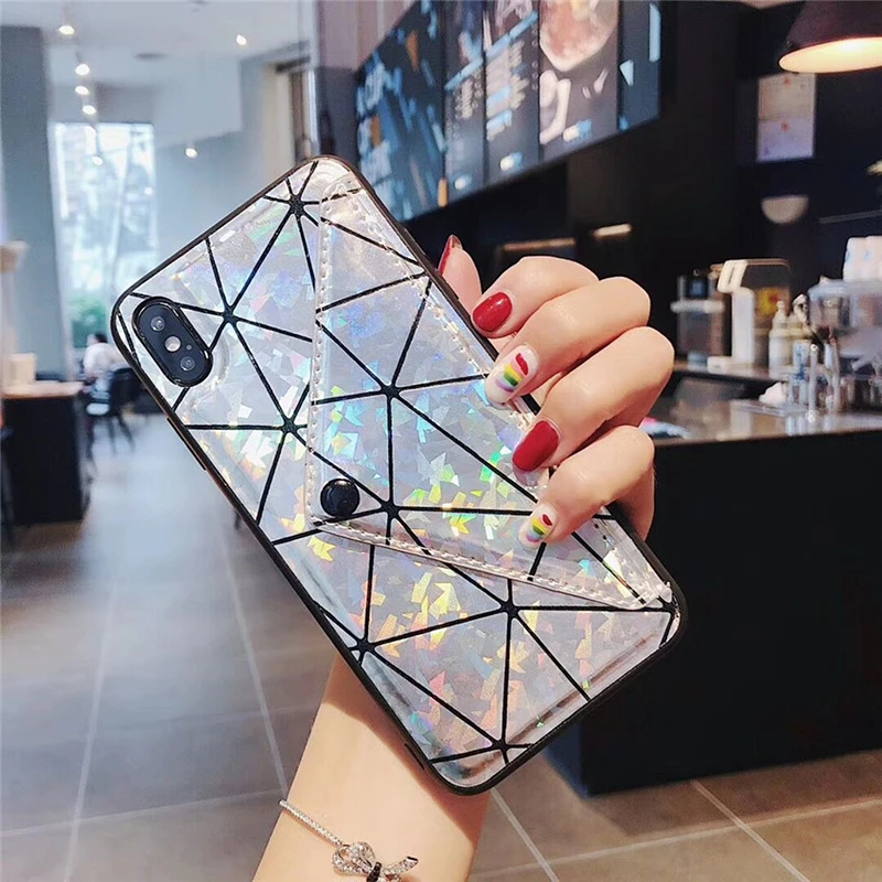 Роскошный кожаный кошелек с блестящей вышивкой чехол для телефона отделением