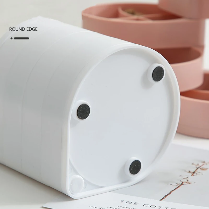 Вращающаяся шкатулка для хранения ювелирных изделий органайзер макияжа