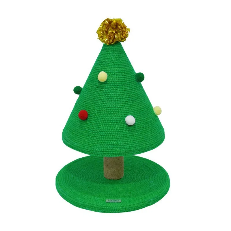 

Small Christmas Tree Cat Climbing Frame Green Cat Scratching Board Christmas Limited Grinding Claw Scratching Cat Toy Gift