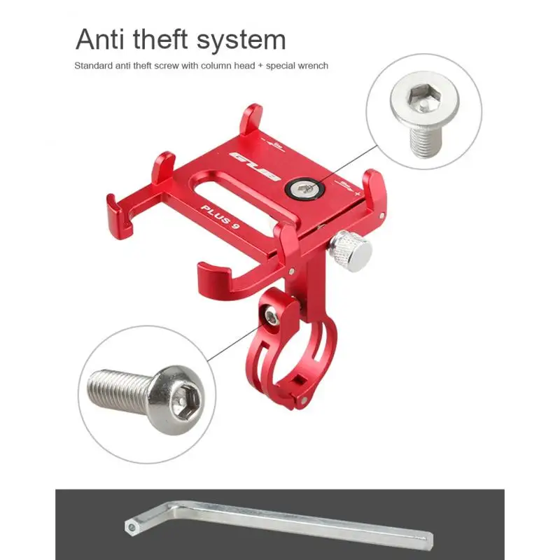 gub plus 9 aluminum alloy 360 degree rotating bicycle handlebar mtb bike gps stand mount mobile phone parts holder non slip free global shipping