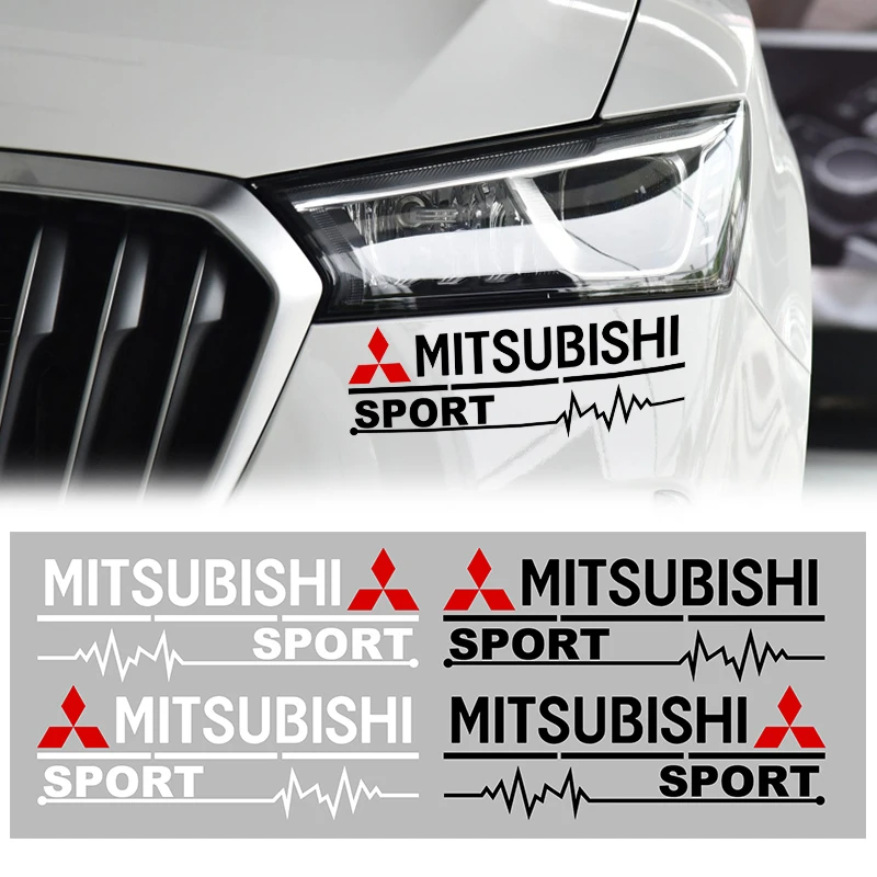 2 шт. автомобильные товары стикер на зеркало заднего вида в автомобиле для Mitsubishi