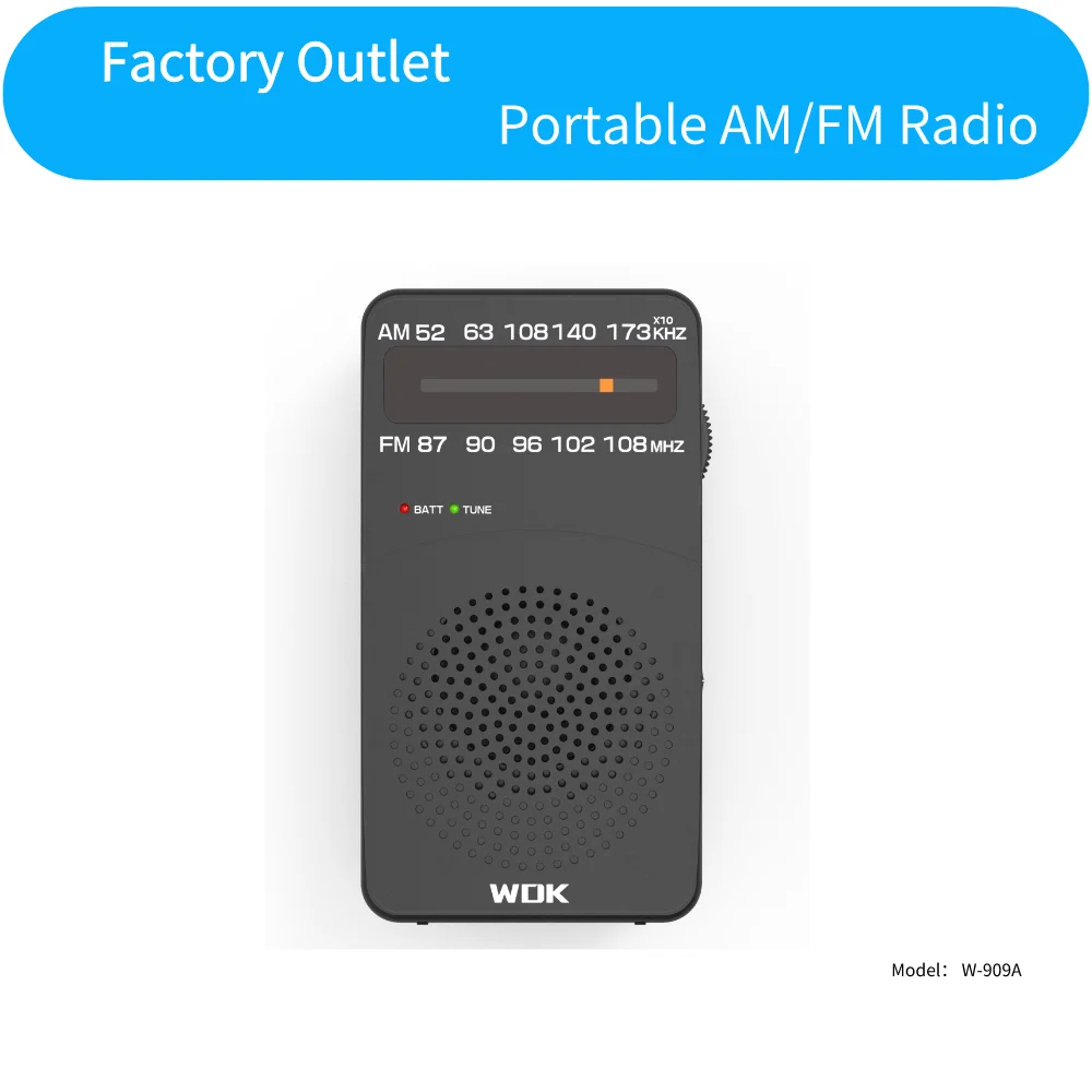 

Portable AM/FM Radio For AM, the set uses a built in antenna. Direct this antenna for best reception by turning the whole set