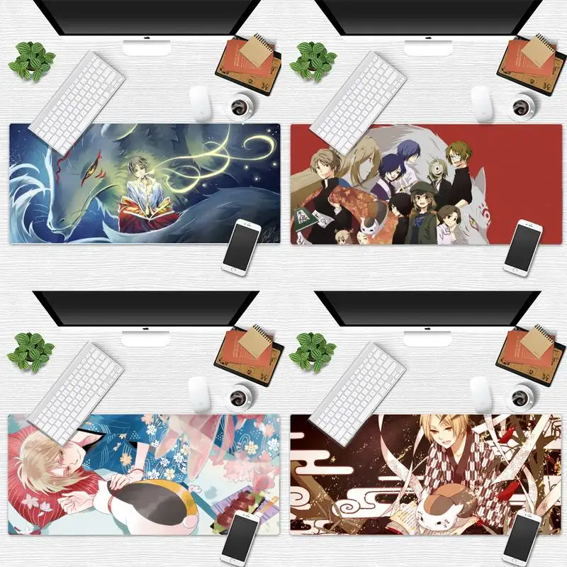

Natsume yuujinchou anime Customized laptop Gaming mouse pad Desk Table Protect Gamer Large Mouse pad mat Non-slip Laptop Cushion