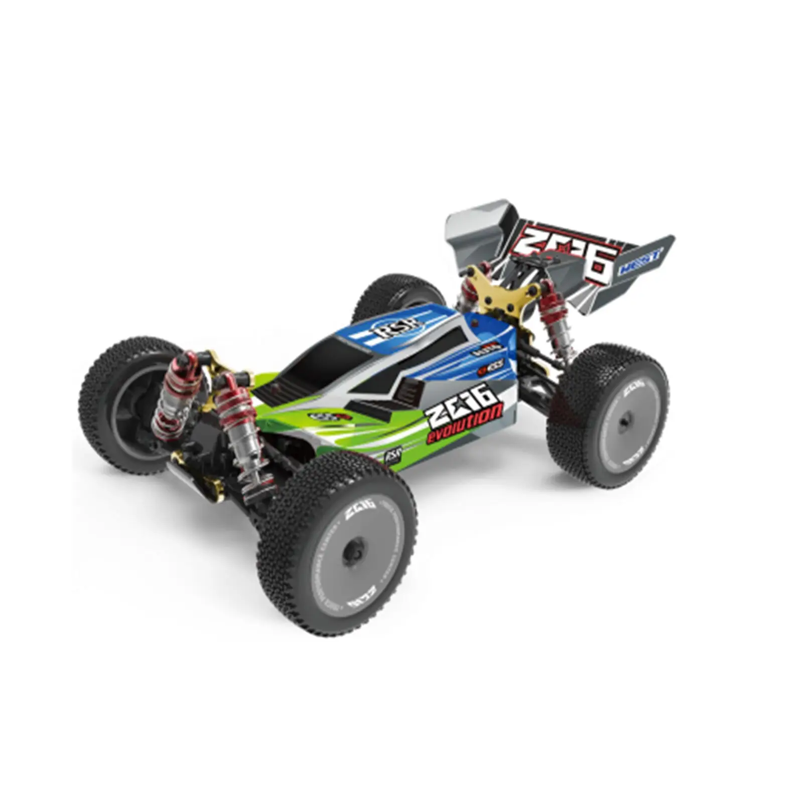 Синий Wltoys радиоуправляемые машинки 1:14 полностью из сплава 60 км/ч высокоскоростные радиоуправляемые машинки 4wd 2,4 ГГц электрические гоночные машины коллекционный автомобиль - Цвет: Синий