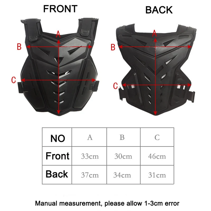 

Motorcycle Body Armor Motorcycle Jacket Motocross Moto Vest Back Chest Protector Off-Road Dirt Bike Protective Gear
