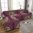 Этнический винтажный эластичный чехол для дивана для гостиной, диванное полотенце, Мандала с цветочным принтом, l-образный шезлонг, чехлы для диванов