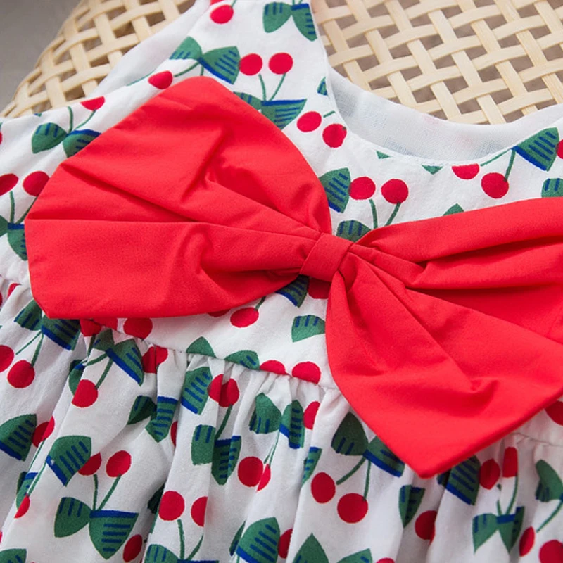 

2020 New Arrival Hot Kids Children Clothing Summer Sleeveless Leisure Holiday Cotton Petal Sleeve Casual Floral Girls Dress