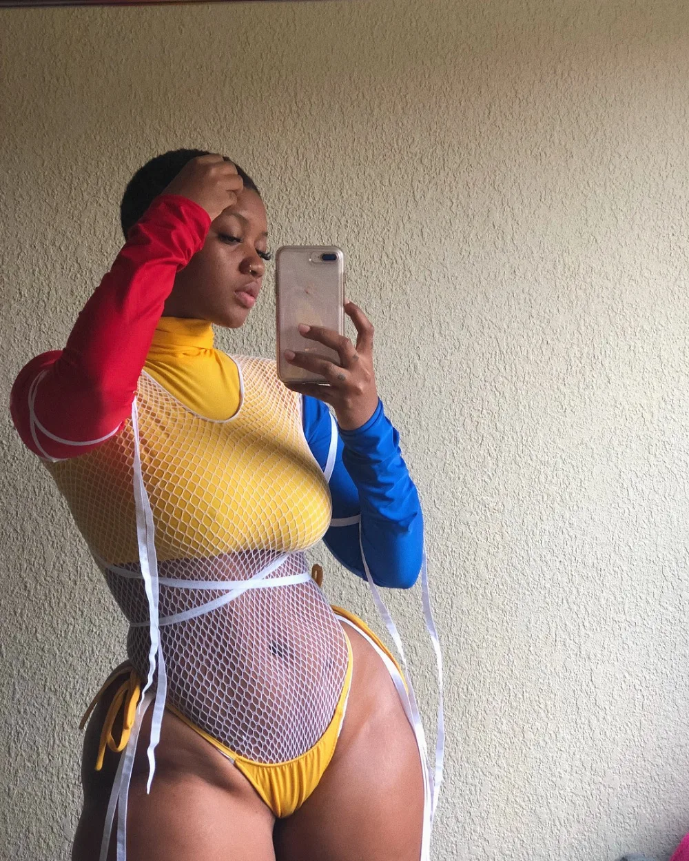 Женский комбинезон в сеточку Летний Пляжный стиле бохо LS6166 | Женская одежда