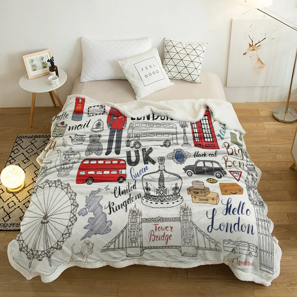 Британское граффити лондонская культура мультфильм каракули домашний декор