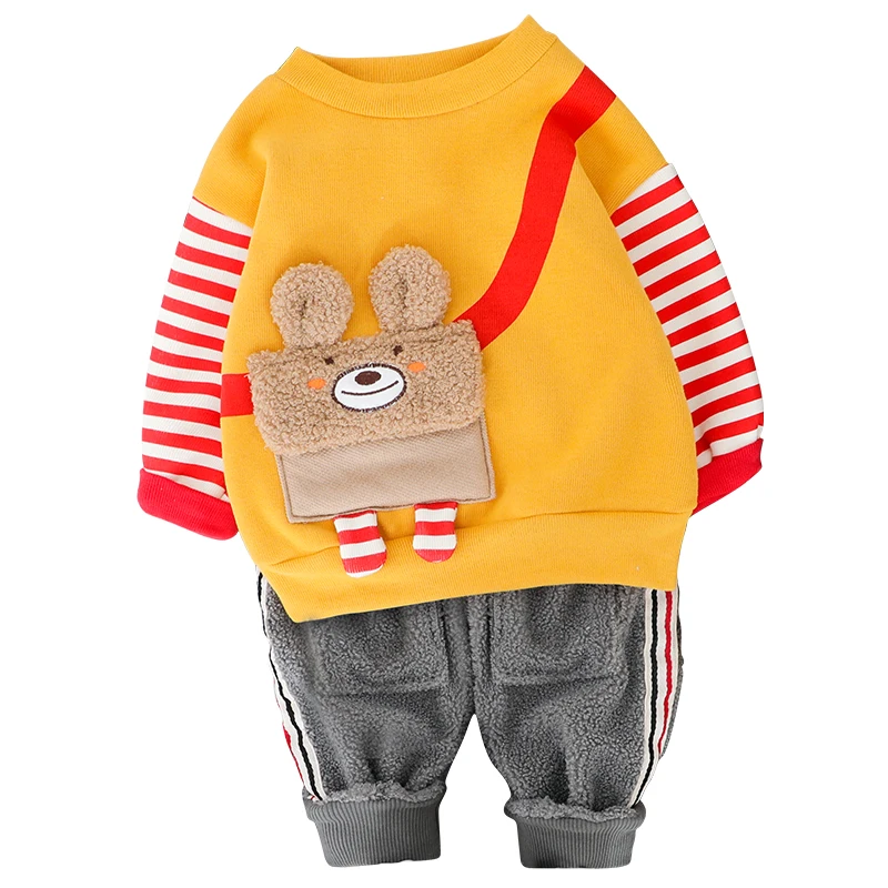 Одежда для мальчиков зимние От 0 до 3 лет новые модные хлопковые плотные теплые