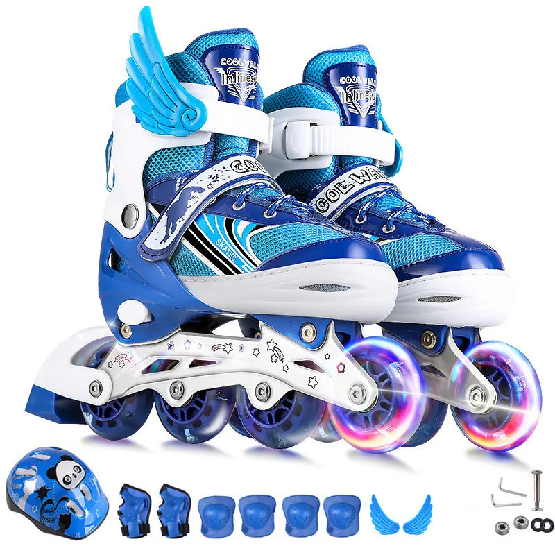 Bonjean новые детские регулируемые коньки роликовые для мальчиков и девочек полный