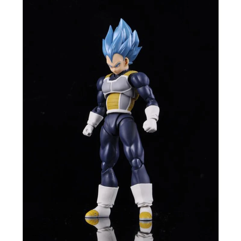 

Anime DBZ Figures Super Saiya Vegeta Blue And Red Hair Movable Model 15cm PVC Boxed Toys