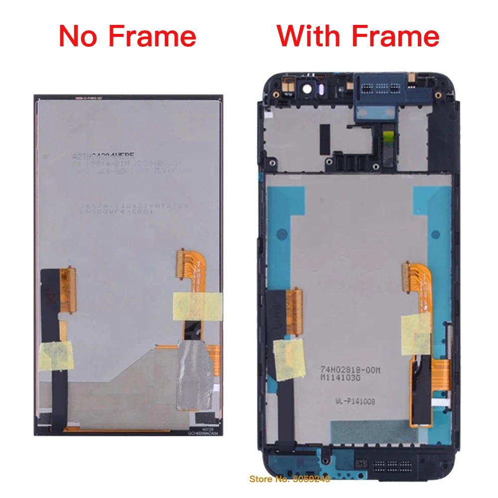 Высококачественный ЖК-дисплей 5 дюйма для HTC One E8 кодирующий преобразователь