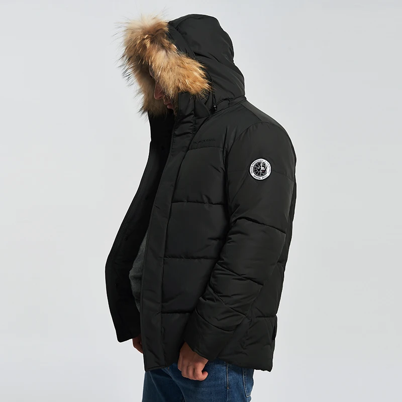 2020 Парка Зимняя Мужская Пальто Мужское Зимнее Хлопковое Черная Куртка Длинная
