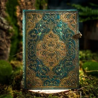 creative turquoise chronicle series retro notebook hand account book acid free paper student diary gifts school office supplies