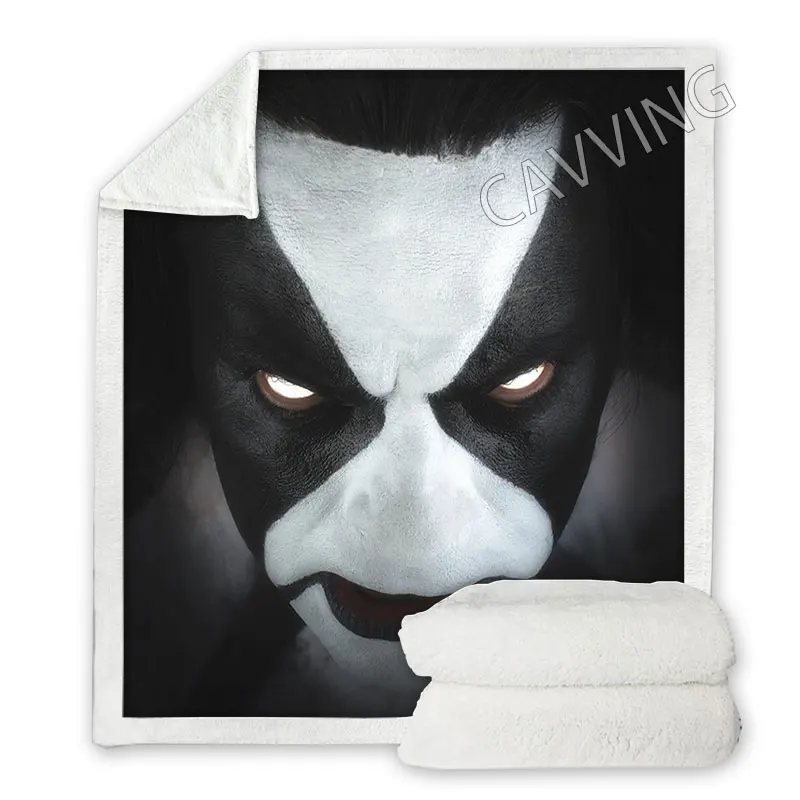 ABBATH Rock 3D Printed Sherpa Blanket Rectangle Textiles Fleece Wearable Throw for Sofa | Дом и сад