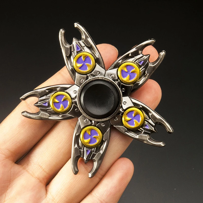 

2021 ручные Спиннеры LOL Honor of Kings, дизайнерские металлические Спиннеры из сплава, гироскоп R188, 688 подшипников, детская игрушка для мальчиков, сня...