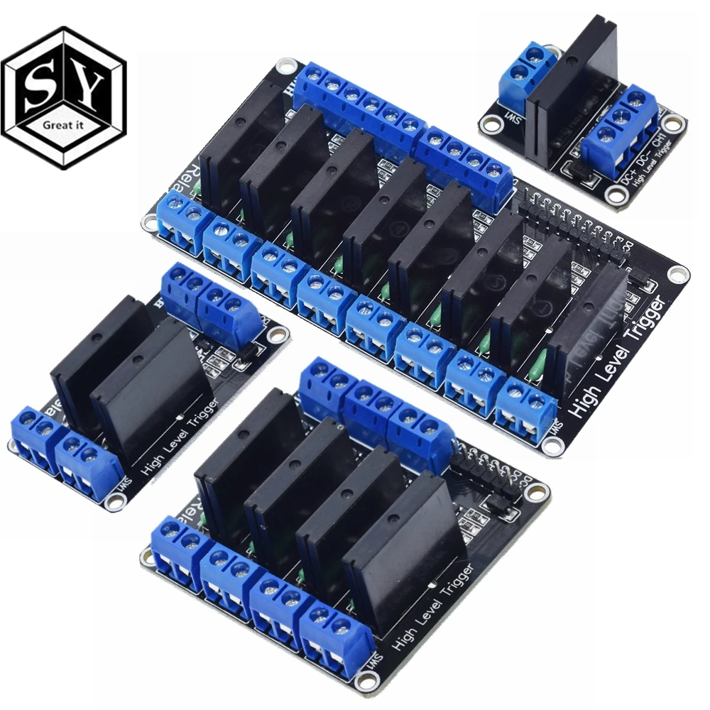 Реле 5 в 1 2 4 8 каналов реле высокого и низкого уровня OMRON SSR 250 В А AVR DSP для Arduino|ring
