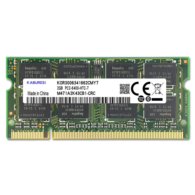 Оперативная память KABURESI для ноутбука 4 Гб (2x2 Гб) DDR2 2 ГБ 800 МГц 667 1 8 контактов ОЗУ 2x
