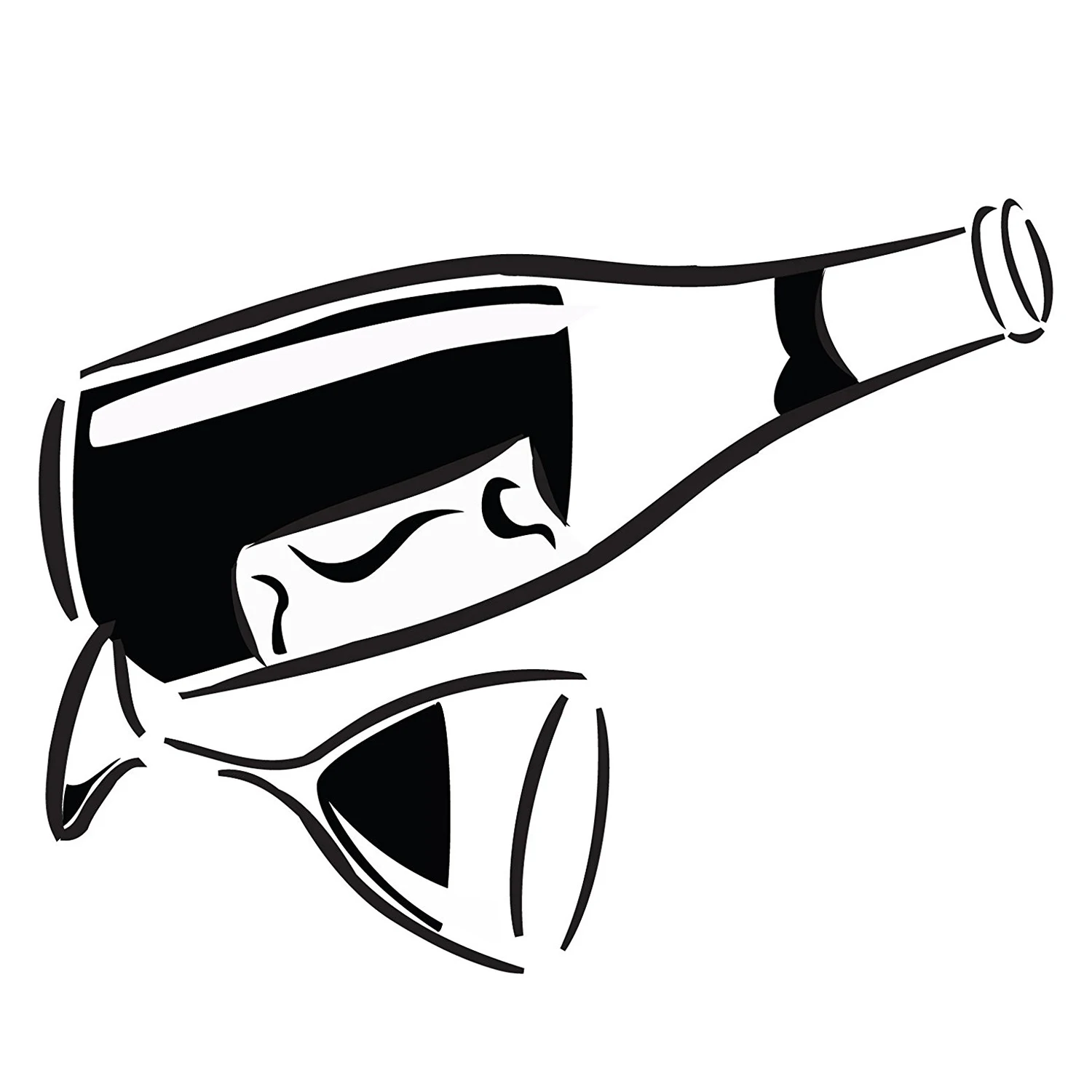 Кухонная наклейка для вина бокала и бутылки профессиональная