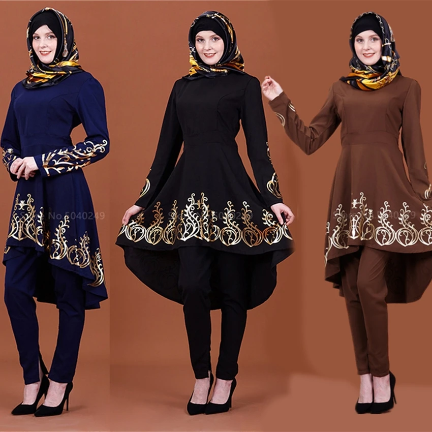 

Women Dress Muslim Fashion Dubai Abaya Top Irregular Robes Middle East Arabic Turkish Kaftan Ramadan Elegant Evening Gown Femme