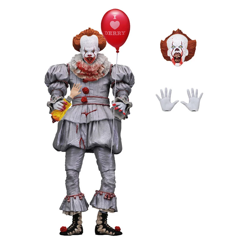 Tronzo фигурка NECA IT Pennywise фигурка 18 см модель клоуна Коллекция декор для Хэллоуина подарок - Цвет: B With Box