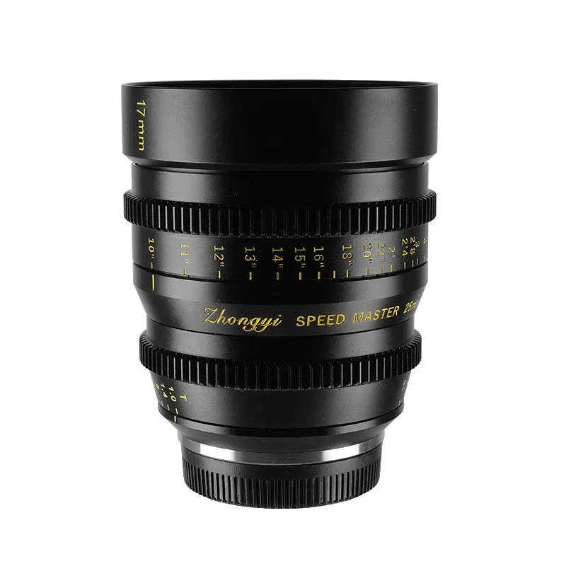 Кинообъектив Zhongyi с ручной фокусировкой Большая диафрагма для камеры Olympus Panasonic