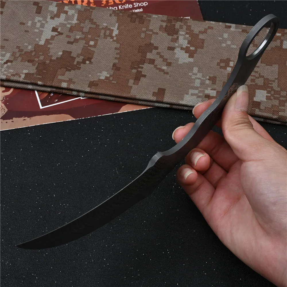 Керамбит тренировочный нож cs go с фиксированным лезвием для самообороны оружие