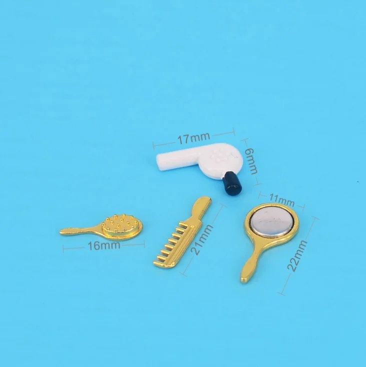 

1:12 Dollhouse Miniature Comb Hair Dryer Decoration Mini Furniture Accessories