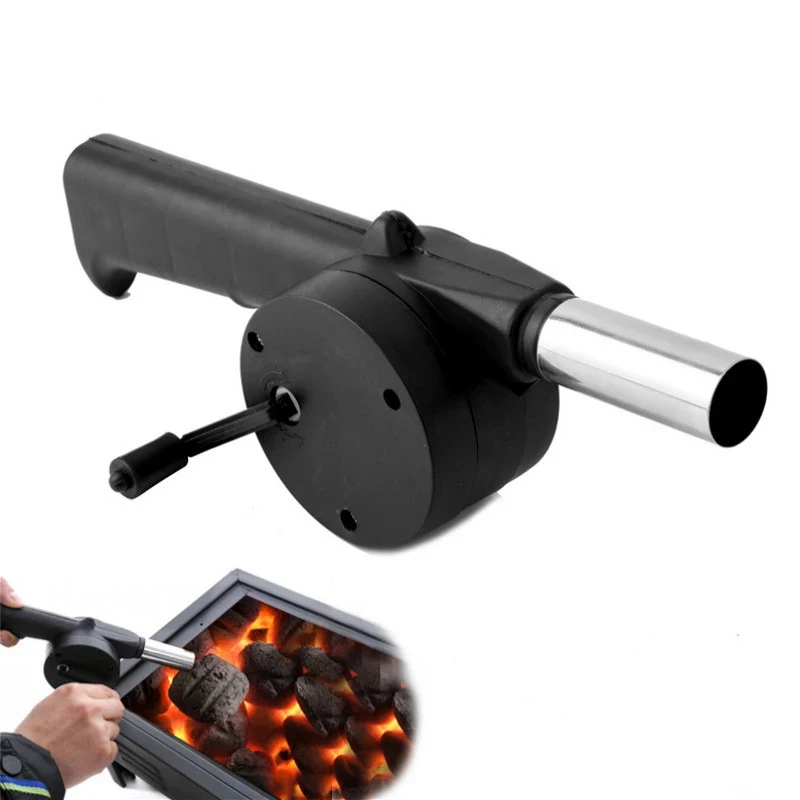 

1PC Outdoor BBQ Fan Grill Fire Hand-cranked Barbecue Fan Portable Air Blower Bellows Tools Home Picnic Camping Accessories Tool