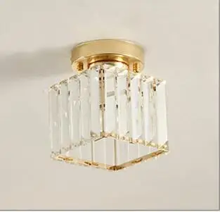 Современный светодиодный потолочный светильник с кристаллами для прихожей, коридора и галереи, лампа E14, скандинавский стиль, промышленный люстра, домашний декор, освещение.