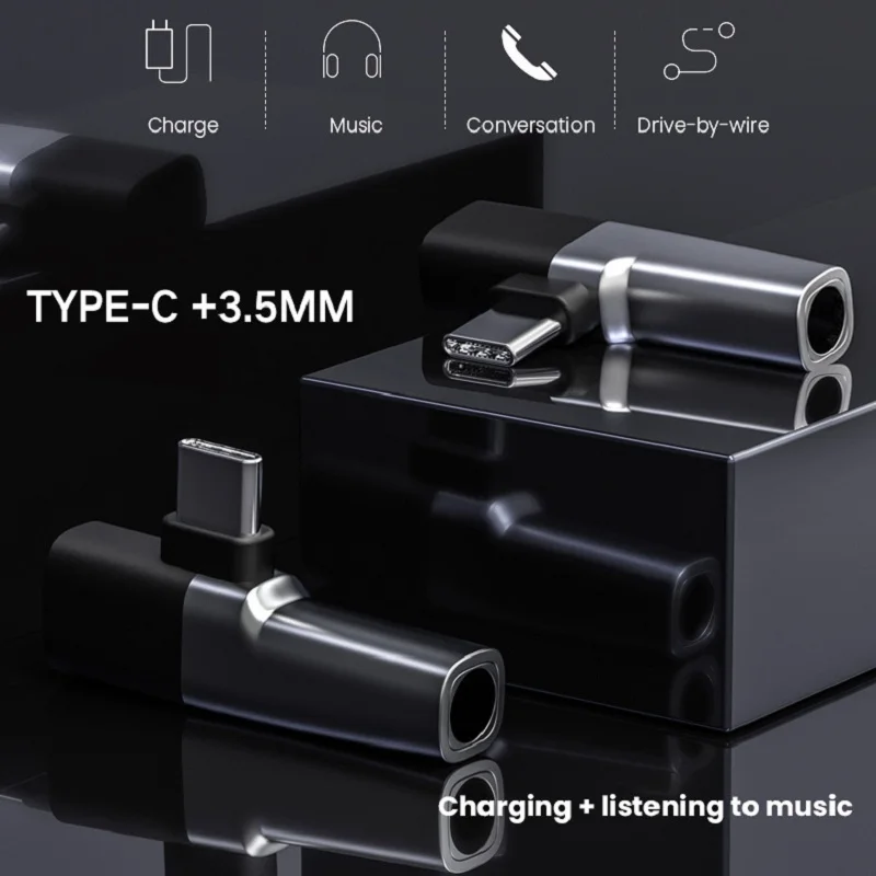 Адаптер для наушников с разъемом USB Type-C на 3 5 мм 2 в 1