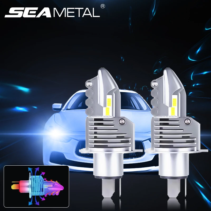 12V 24V 80W 12000LM H4 9003 HB2 светодиодный головной светильник лампы диодные для автомобиля