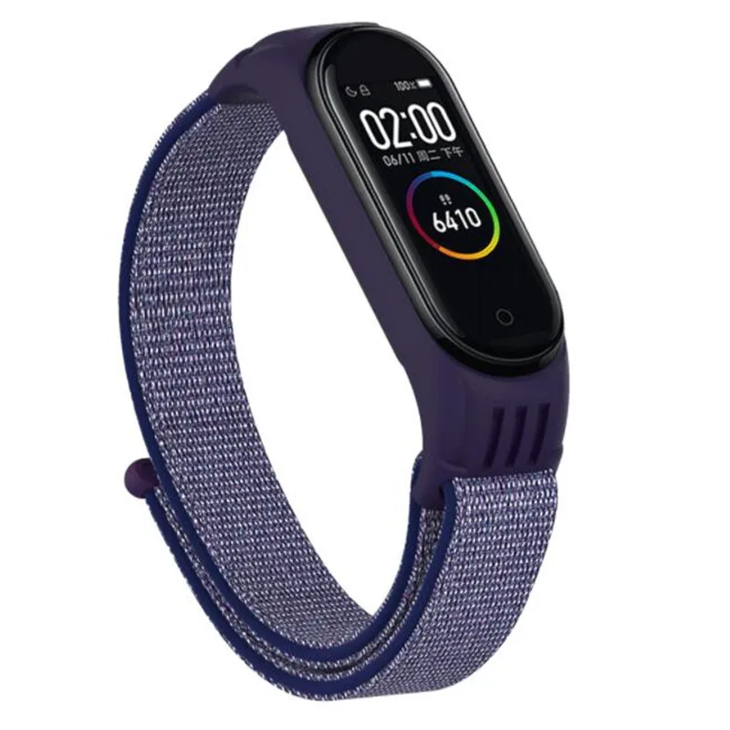 

Nylon Universal For Mi Band 3 4 5 Bracelet Strap Miband 5 Strap Breathable Replacement Wrist Straps For Mi Banda Smartband