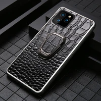 genuine leather phone case for iphone 11 pro max x xs max xr 8 plus 6 6s plus 7 plus magnetic kickstand luxury back cover