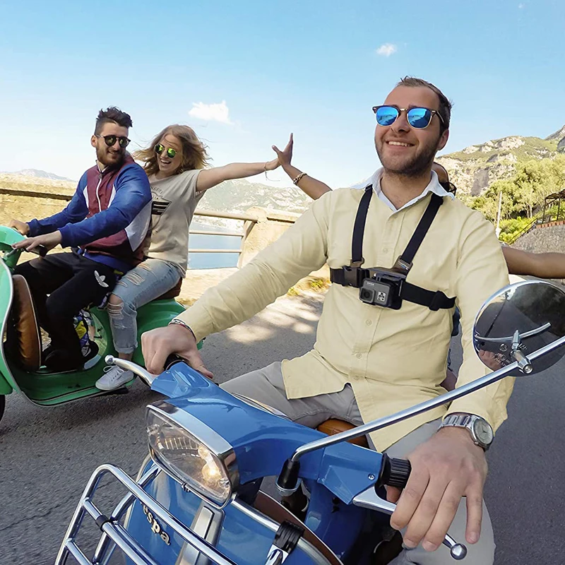 Дешево Официальное крепление для экшн-камеры GoPro, нагрудное крепление с сумкой для транспортировки, для Gopro Hero 9 8 7 6, водонепроницаемое крепление дл...