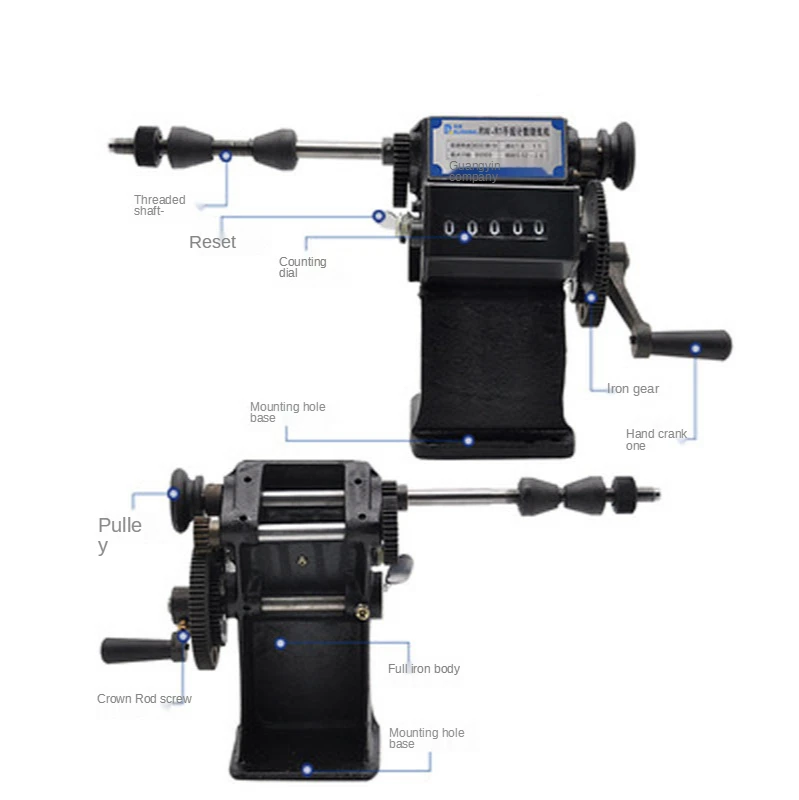 Низкая цена устройство для ручной обмотки двухцелевой счетчик катушек намотки