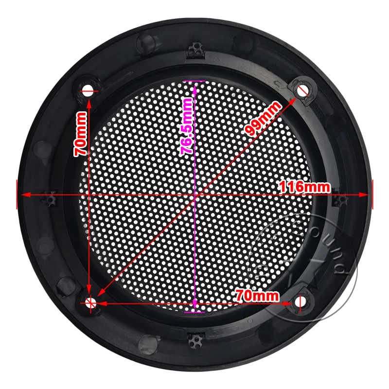 Сетка для спикера 3 5 дюйма 116 мм серебристая/черная | Электроника