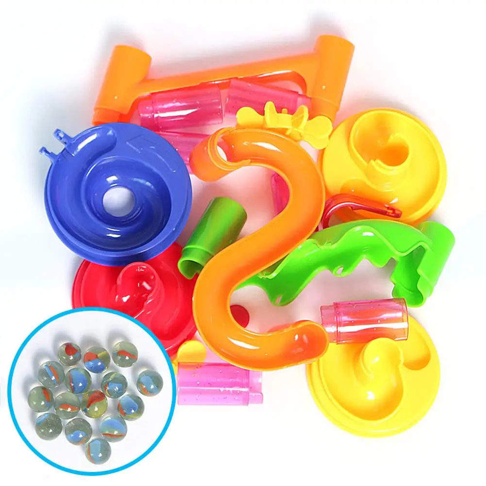 

29pcs/Set DIY Construction Race Run Maze Balls Track Building Block Early Eaducational Toys for Baby Kids Children Gifts