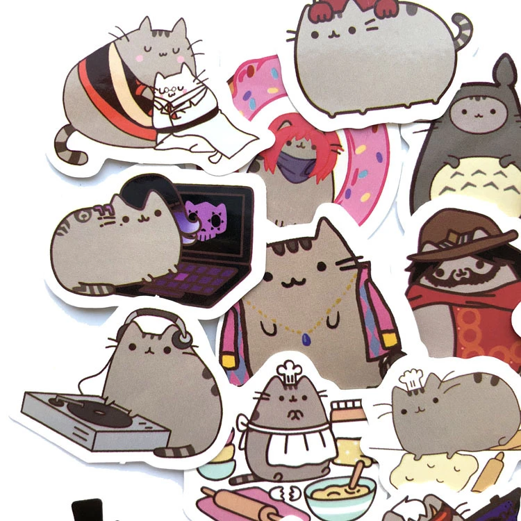 100 Different Mini Cartoon Cat Paper Sticker Decoration Diy Ablum Diary Stickers Scrapbooking Label Sticker Kawaii Stationery