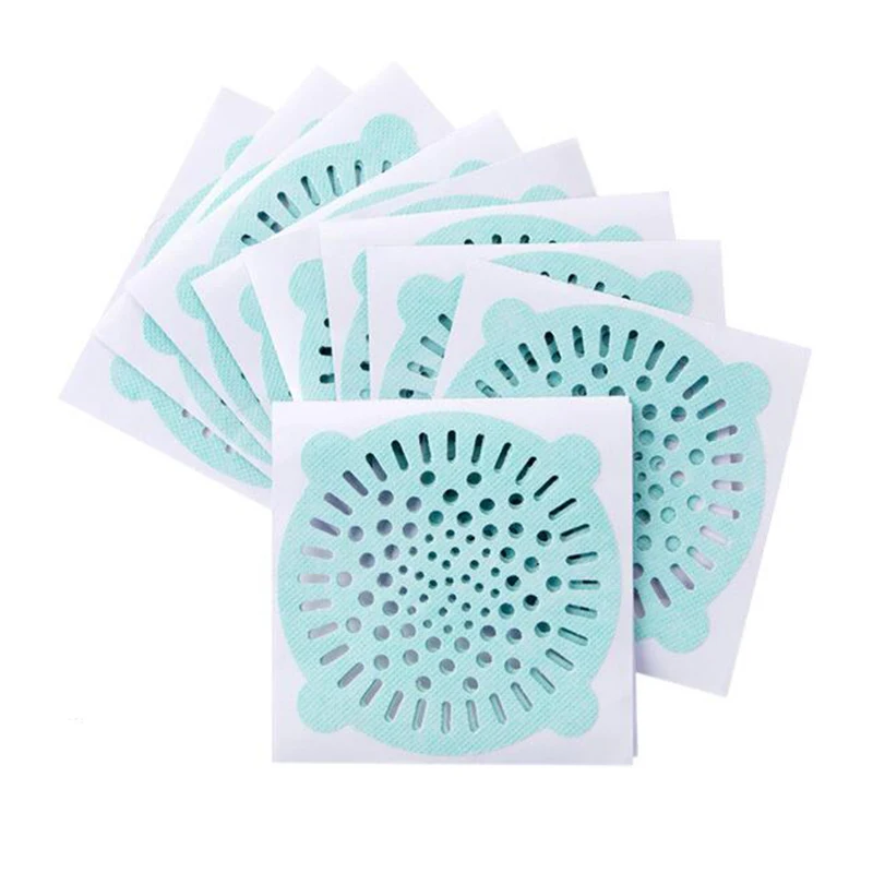 

20PCS/Packs Wholesales Cheapest Disposable Floor Drain Paste Toilet Hair Anti-blocking Filter Sticker Sewer Sink Filter Screen