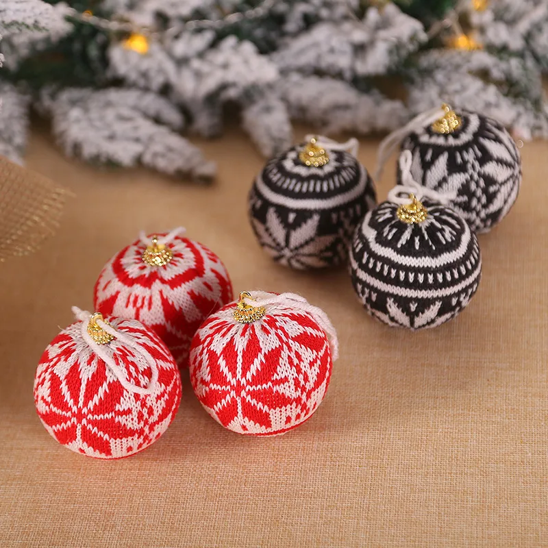 6 шт. Новогодние подвески в горошек для украшения ёлки | Дом и сад