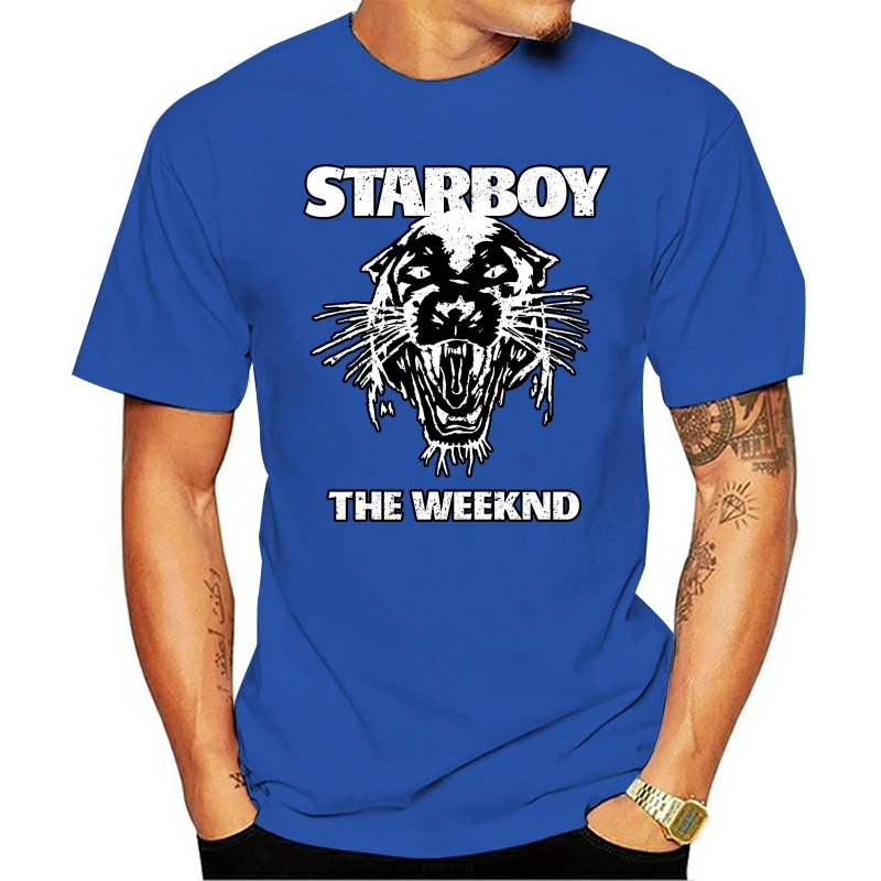 Официальная футболка THE WEEKND Starboy XO мужская размер XS с тигром черная NWT модная