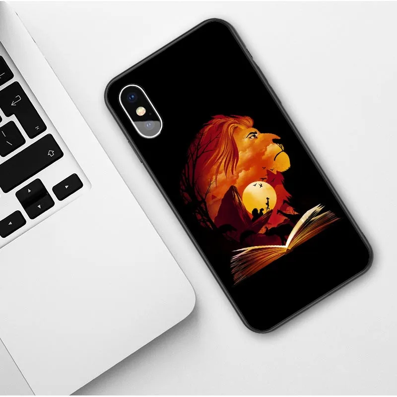 Король Лев Simba nala силиконовый чехол для телефона чехол для iPhone 7 8 6s Plus X XS MAX 5S SE XR 11 Pro Max мягкий чехол