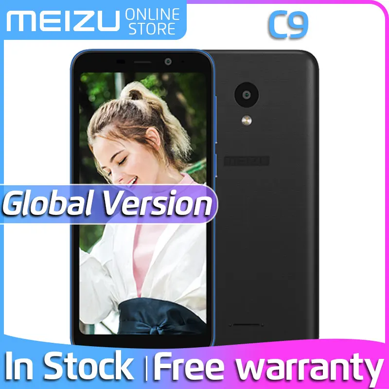 Официальная глобальная версия Meizu C9, 2 ГБ, 16 ГБ, мобильный телефон, четыре ядра, 5,45 дюймов, 1440X720 P, фронтальная камера 8 Мп, задняя камера 13 МП, аккумулятор 3000 мАч
