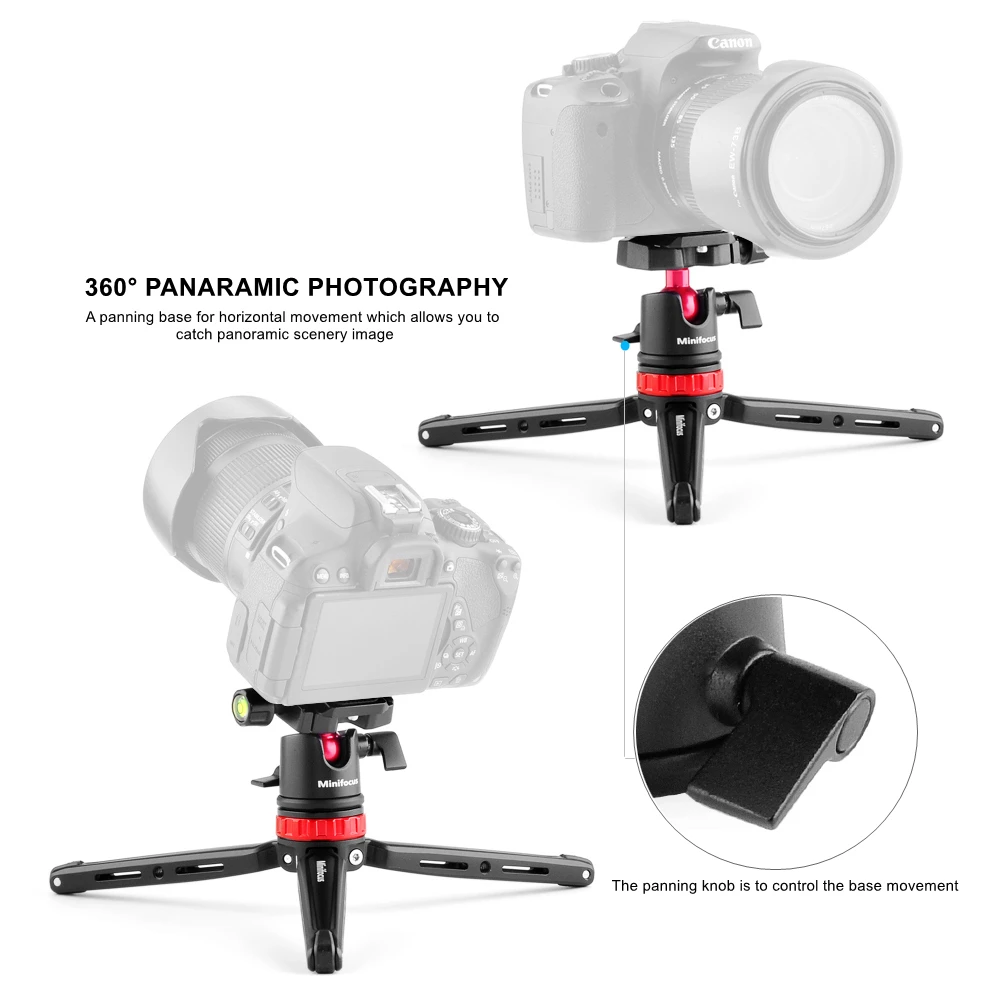 Настольный мини настольный дорожный штатив из алюминиевого сплава с шаровой