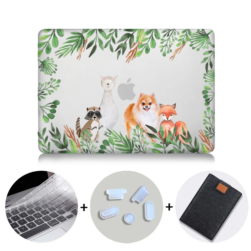 Чехол для ноутбука MTT с изображением цветов животных для Macbook Air Pro retina 11 12 13 15 Touch bar, чехол для macbook Pro 13 15 дюймов A1989 A1990 - Цвет: MB07