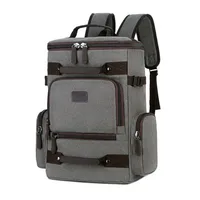 Waterproof Waxed Canvas Backpack Men Backpacks Leisure Rucksack Travel School Bag Laptop Bagpack Men Vintage Shoulder Bookbags